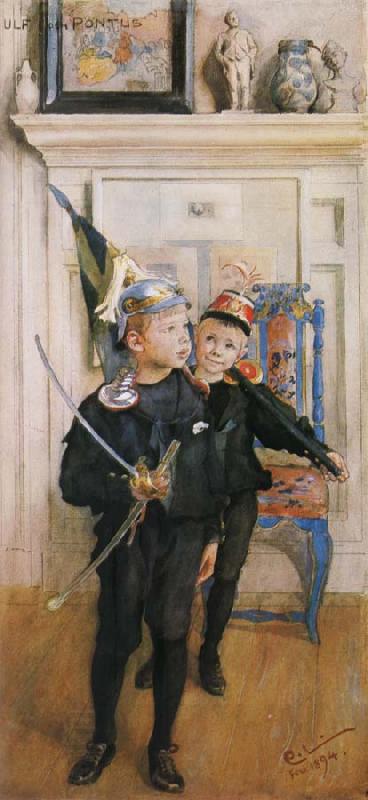 Carl Larsson Ulf and Pontus oil painting picture